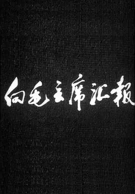 向毛主席汇报 海报